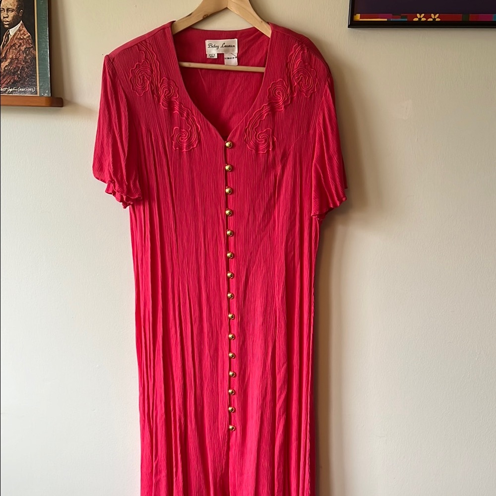Vintage Betsy Lauren Button-Down Dress